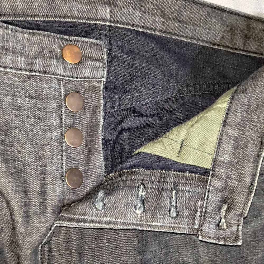 Crate "The Sally" Denim Jeans Selvedge Slim Fit Gray 32 X 32 Made in USA - Picture 11 of 12